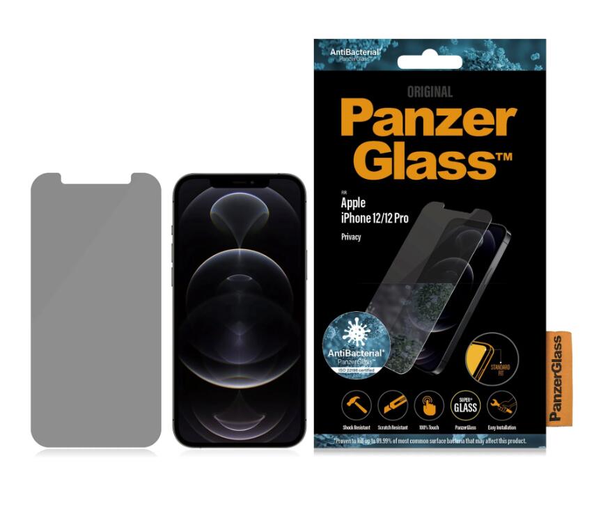 PanzerGlass Standard Fit - Privacy Displayschutzglas für iPhone 12, iPhone 12 Pro PanzerGlass Standard Fit - Privacy Displayschutzglas für iPhone 12, iPhone 12 Pro